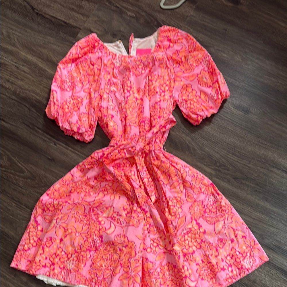 Floral Pink and Orange Dress Lilly Pulitzer.   I wore one time for Easter
